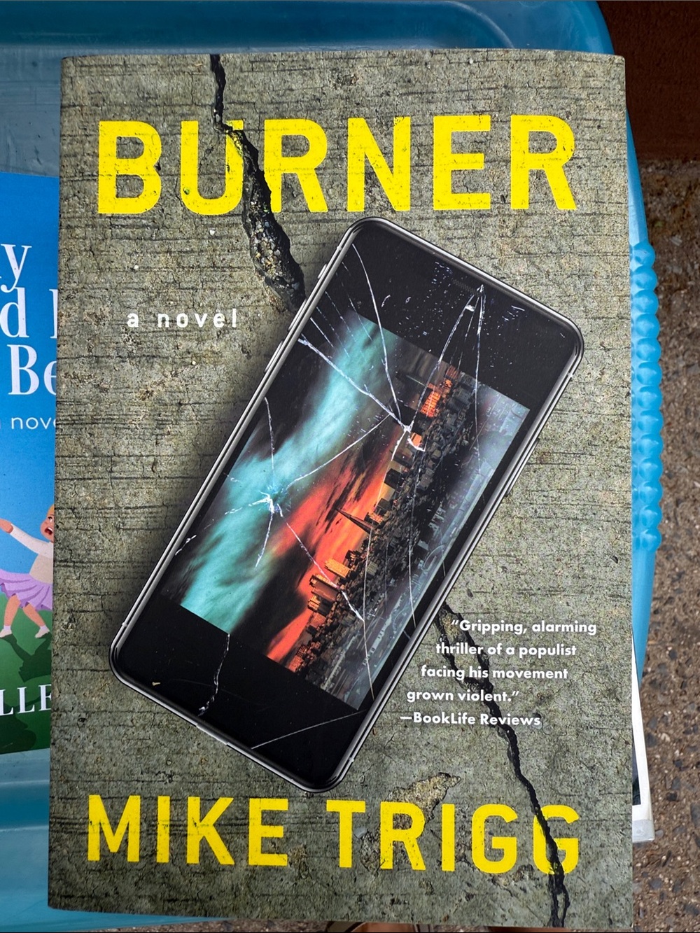 Burner by Mike Trigg - Yellow Text Cover